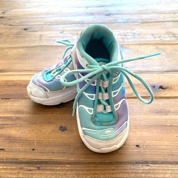 Nike Air Max Toddler White Aqua Purple Size 7C - Picture 2 of 7